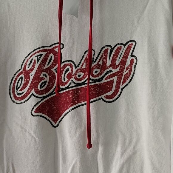 Joe Boxer "Bossy" light weight hoodie sweatshirt - Picture 2 of 4